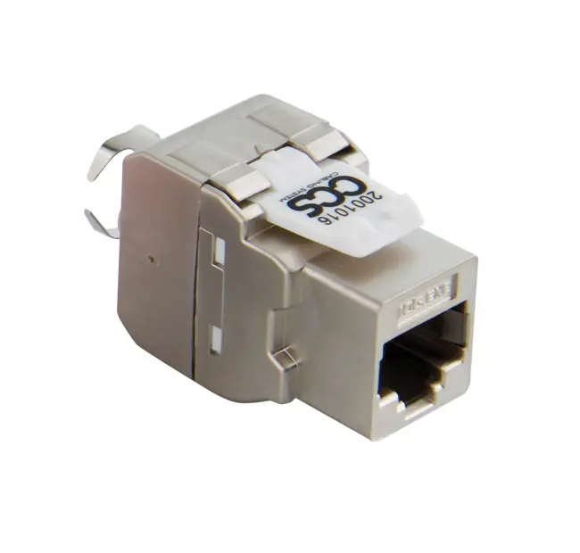 CAT 6A Channel 10G.EXE CCS Easy Crimp STP RJ45 jack-grey