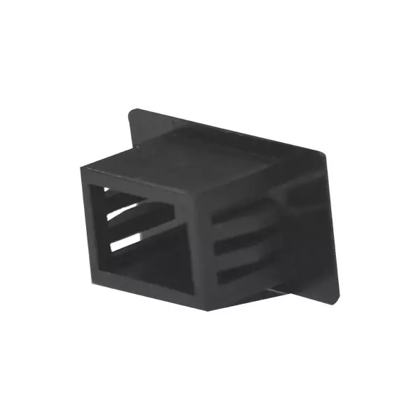 Dust cap for patch panel SC simplex port, black