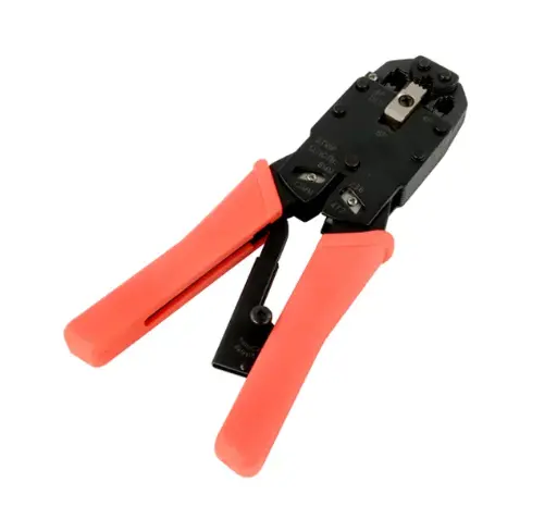 Crimping tool for RJ45 8-position plugs